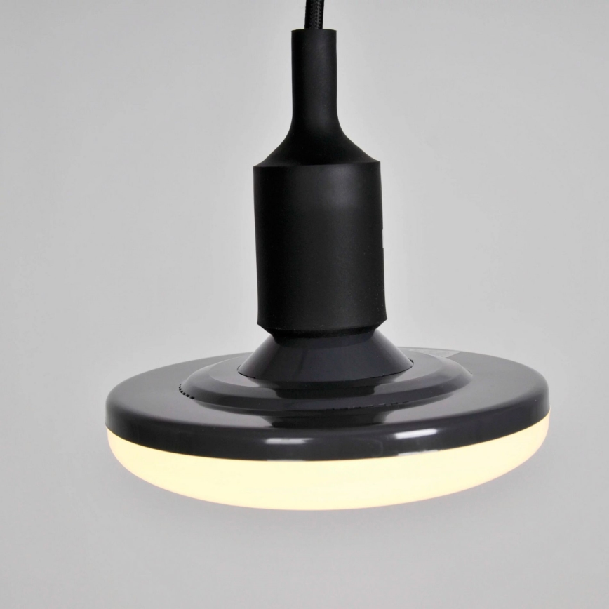 Светодиодный подвесной светильник KIKI 1xE27/10W/230V черный