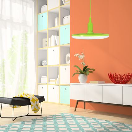 Светодиодный подвесной светильник KIKI 1xE27/10W/230V зеленый