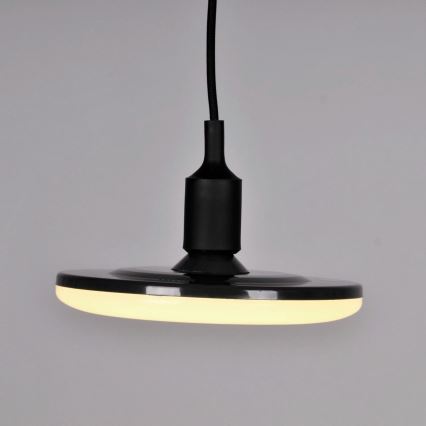 Светодиодный подвесной светильник KIKI 1xE27/15W/230V черный
