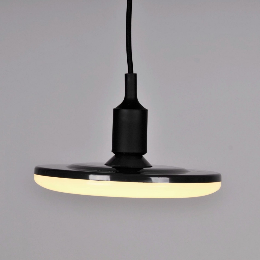 Светодиодный подвесной светильник KIKI 1xE27/15W/230V черный