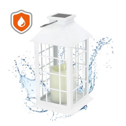 Светодиодный подвесной светильник на солнечной батарее LED/0,02W/1,2V 1xAA 2700K IP44 200 mAh белый