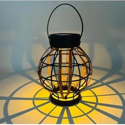 Светодиодный подвесной светильник на солнечной батарее LED/0,1W/1,2V диаметр 15 см 600 mAh IP44