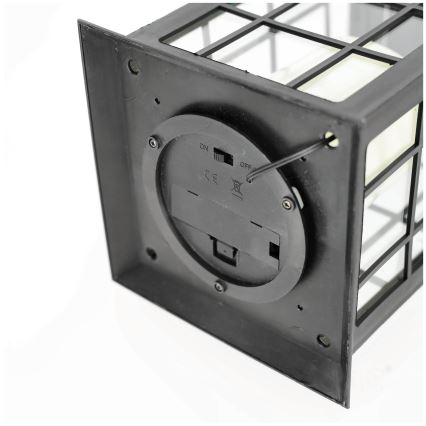 Светодиодный подвесной светильник на солнечной батарее LED/0,02W/1,2V 1xAA 2700K IP44 200 mAh черный