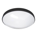 Светодиодный потолочный светильник для ванной комнаты CIRCLE LED/18W/230V 4000K диаметр 30 см IP44 черный