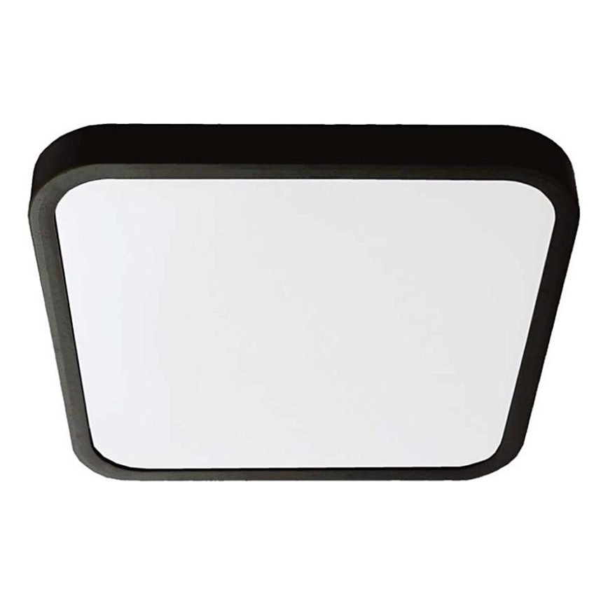 Светодиодный потолочный светильник для ванной комнаты LED/18W/230V 3000K IP44 25x25 см черный