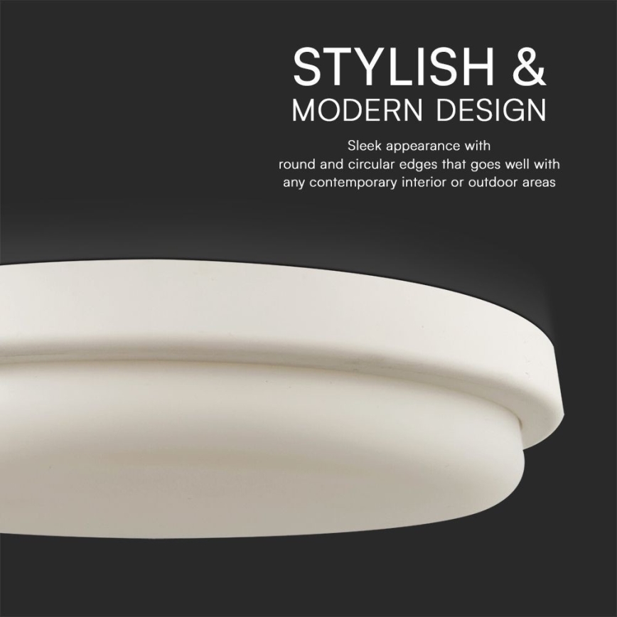 Светодиодный потолочный светильник для ванной комнаты LED/24W/230V 6500K IP54 диаметр 24 см