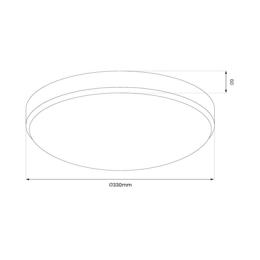 Светодиодный потолочный светильник для ванной комнаты MAYA LED/15W/230V IP44 золотистый