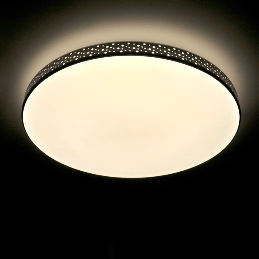 Светодиодный потолочный светильник для ванной комнаты MOON LED/18W/230V черный IP44