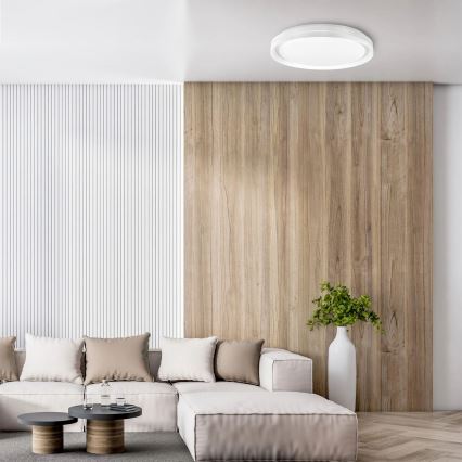 Светодиодный потолочный светильник для ванной комнаты с регулированием яркости ELIZA LED/72W/230V диаметр 48,5 см 3000-6000K IP44 + дистанционное управление