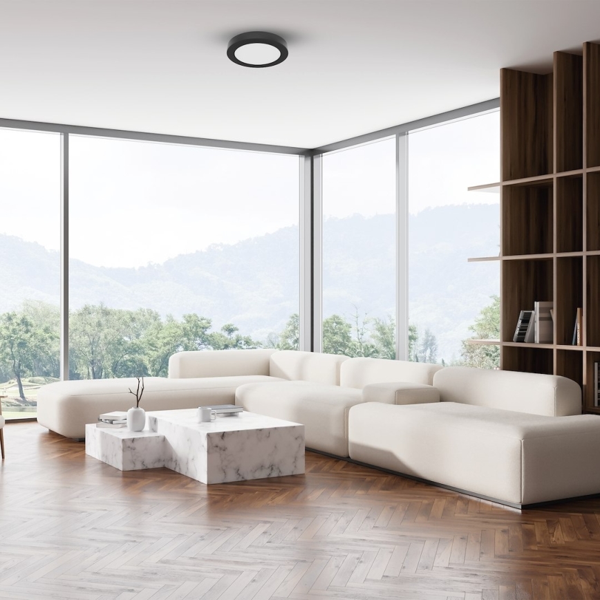 Светодиодный потолочный светильник EVORA LED/6W/230V 3000/4000/6000K, Ø 14 см, черный