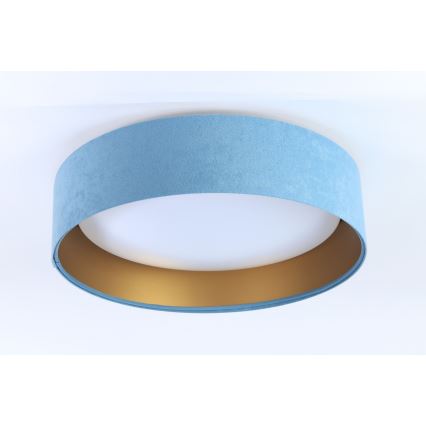 Светодиодный потолочный светильник GALAXY 1xLED/24W/230V диам. 44 см синий/золотой