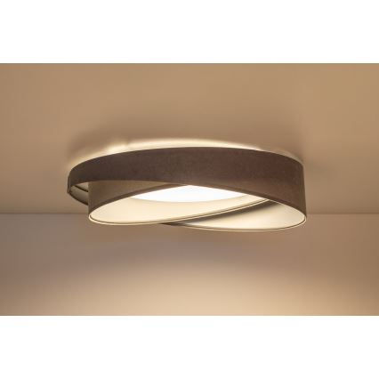 Светодиодный потолочный светильник GALAXY MODERN LED/24Вт/230В диаметр 55 см серый/серебристый