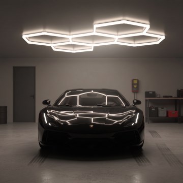 Светодиодный потолочный светильник HEXLINE LED/216 Вт/230 В, 4000 К, 208x300 см, белый