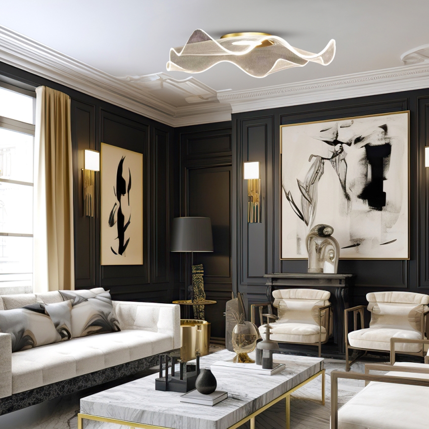 Светодиодный потолочный светильник LARGO LED/16W/230V золотистый