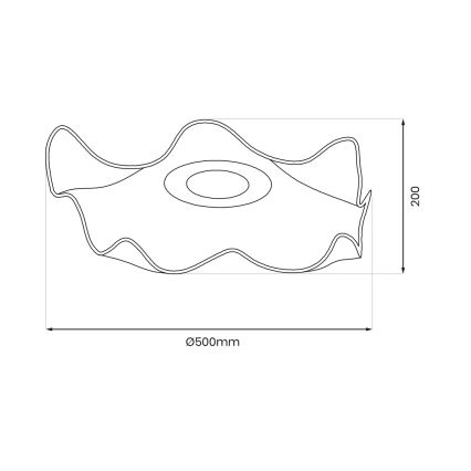 Светодиодный потолочный светильник LARGO LED/16W/230V золотистый