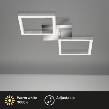Светодиодный потолочный светильник LED/10Вт/230В 3000К матовый хром