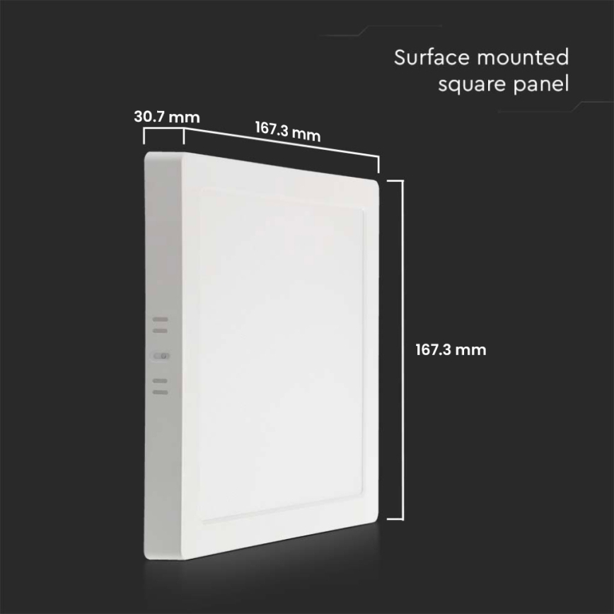 Светодиодный потолочный светильник LED/12W/230V 3000K 16,7x16,7 см белый