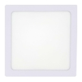 Светодиодный потолочный светильник LED/12W/230V 4200K 16,3x16,3 см белый