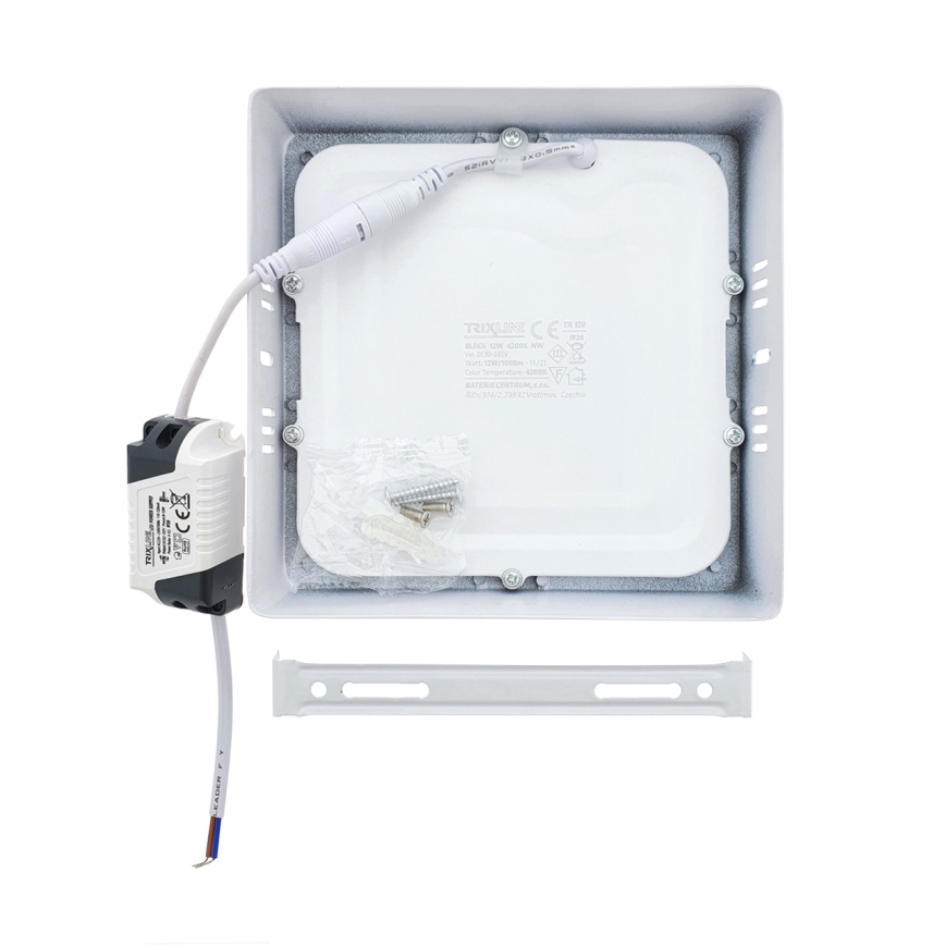 Светодиодный потолочный светильник LED/12W/230V 4200K 16,3x16,3 см белый