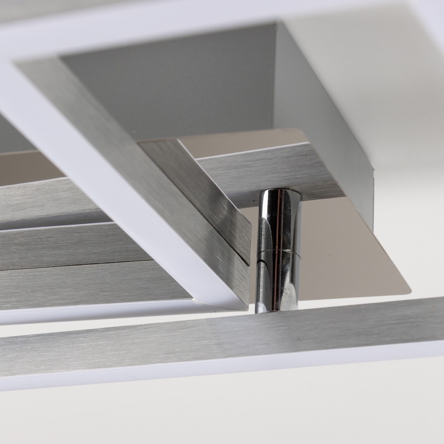 Светодиодный потолочный светильник LED/17Вт/230В матовый хром