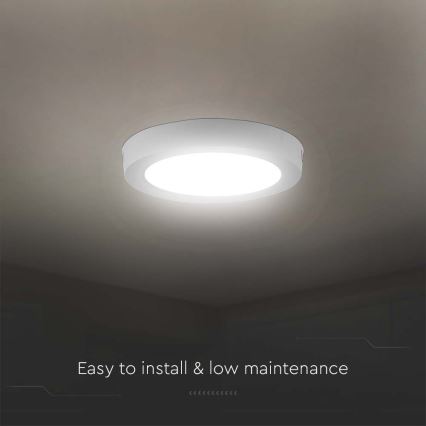 Светодиодный потолочный светильник LED/18W/230V 3000K диаметр 21,5 см белый