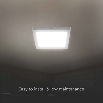 Светодиодный потолочный светильник LED/18W/230V 4000K 21,4x21,4 см белый