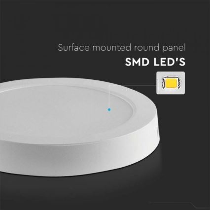 Светодиодный потолочный светильник LED/18W/230V 6500K диаметр 21,6 см