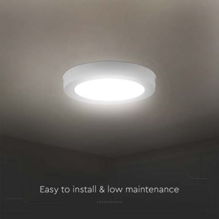 Светодиодный потолочный светильник LED/18W/230V 6500K диаметр 21,6 см