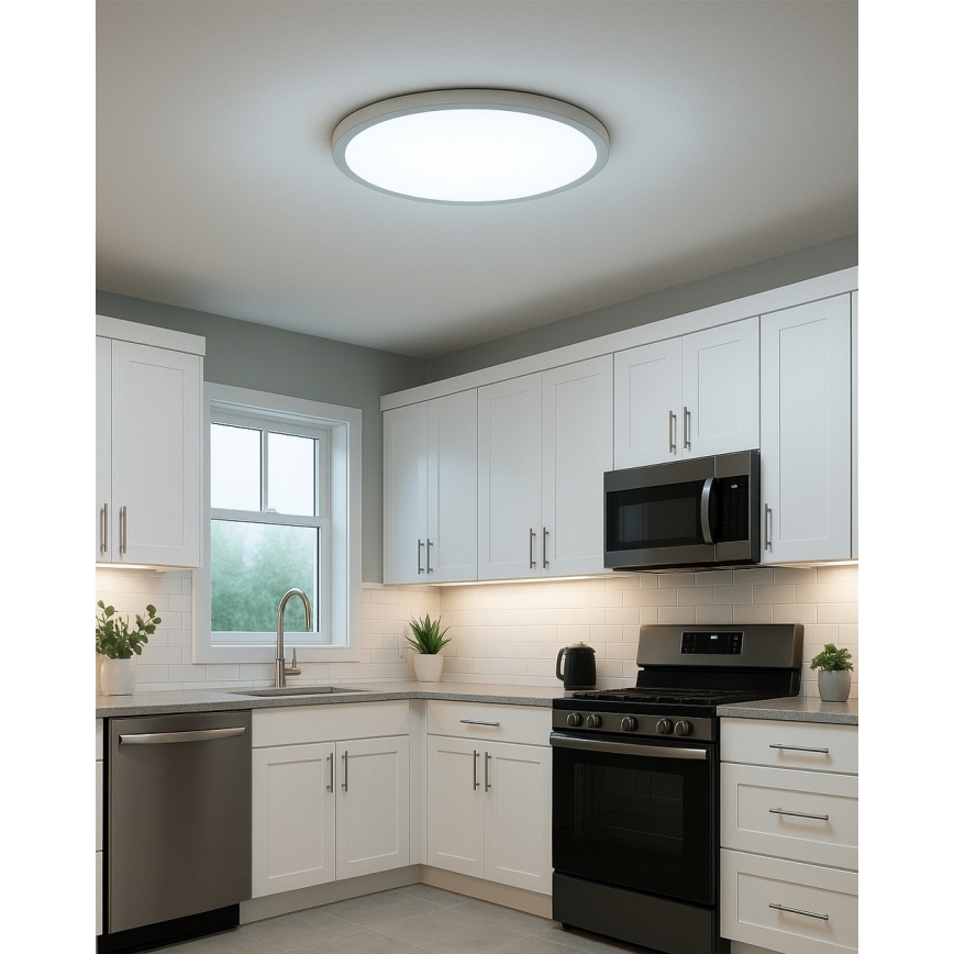 Светодиодный потолочный светильник LED/32 Вт/230 В, 3000/4000/6500 K, Ø 40 см, белый