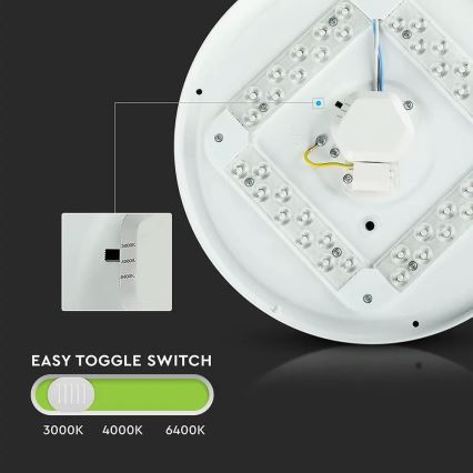 Светодиодный потолочный светильник LED/36W/230V 50 см 3000K/4000K/6400K
