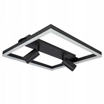 Светодиодный потолочный светильник LED/38W/230V + 2xGU10/30W черный