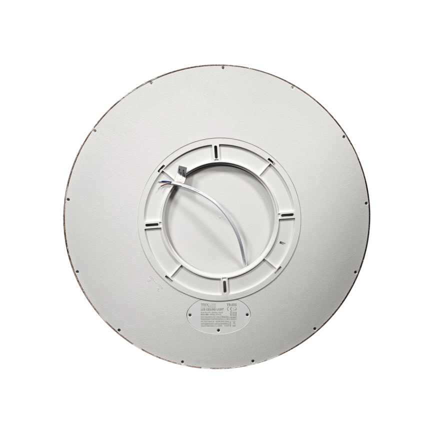 Светодиодный потолочный светильник LED, 40 Вт/230 В, цветовая температура 3000/4000/6500 К, диаметр 50 см, коричневый