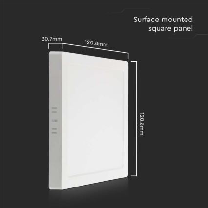 Светодиодный потолочный светильник LED/6W/230V 3000K 12x12 см белый