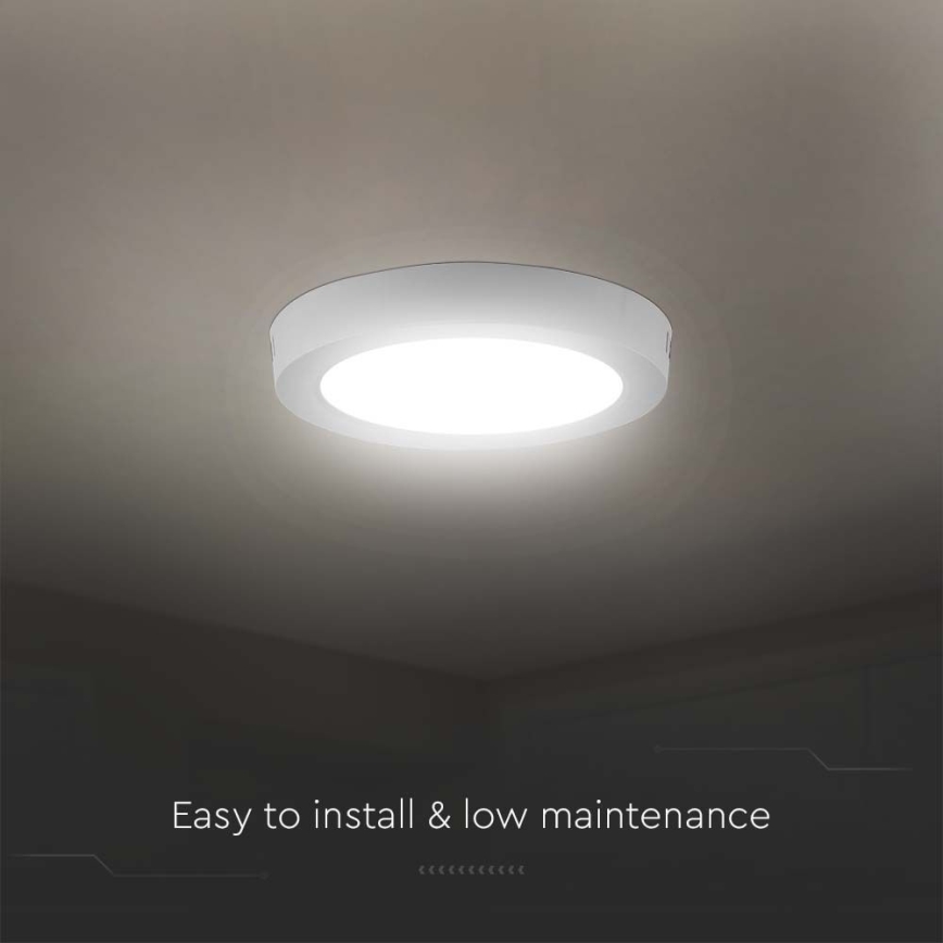 Светодиодный потолочный светильник LED/6W/230V 4000K диаметр 12 см белый