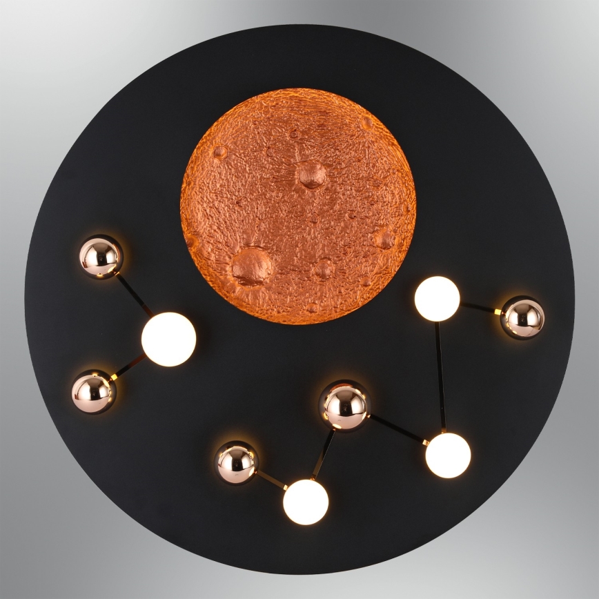 Светодиодный потолочный светильник MARS LED/58W/230V 3000K чёрный