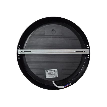 Светодиодный потолочный светильник ROUND LED/24W/230V 4000K диаметр 28,8 см черный