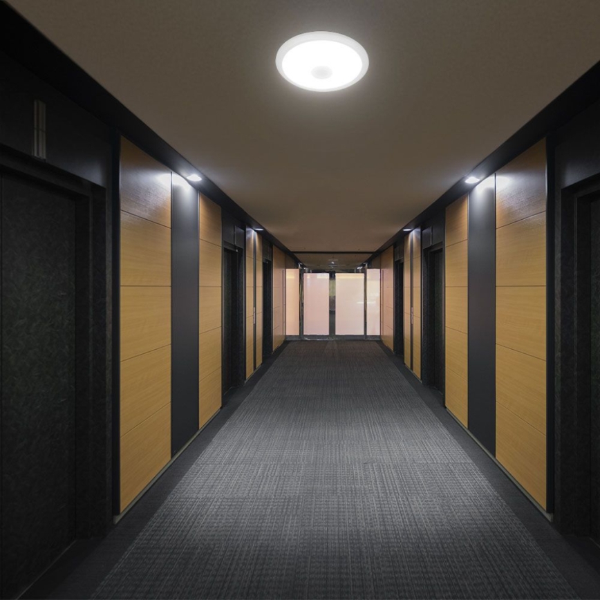 Светодиодный потолочный светильник с датчиком SAMSUNG CHIP LED/12W/230V 3000/4000/6000K диаметр 29 см белый