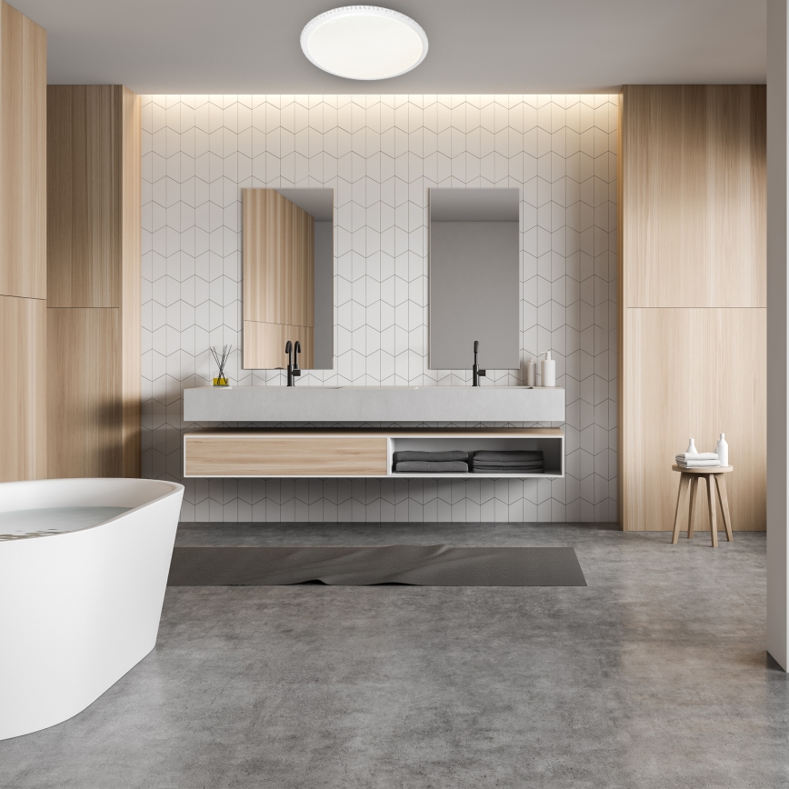 Светодиодный потолочный светильник с регулированием яркости CRUZ с дистанционным управлением 1xLED/66W/230V 3300 лм