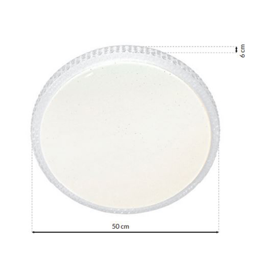 Светодиодный потолочный светильник с регулированием яркости CRUZ с дистанционным управлением 1xLED/66W/230V 3300 лм