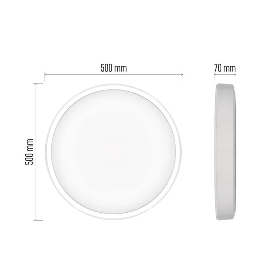 Светодиодный потолочный светильник с регулированием яркости GoSmart LED/45W/230V диаметр 50 см 2700-6500K Wi-Fi Tuya + дистанционное управление