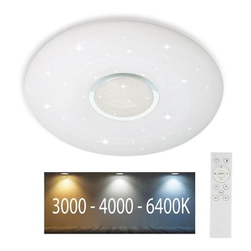 Светодиодный потолочный светильник с регулированием яркости LED/40W/230V 3000K/4000K/6500K диаметр 49 см + дистанционное управление