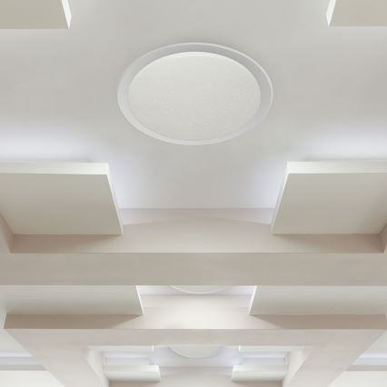Светодиодный потолочный светильник с регулированием яркости LED/40W/230V 3000K/4000K/6500K диаметр 56,5 см + дистанционное управление