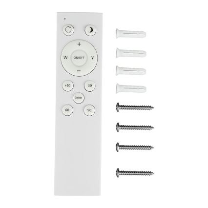 Светодиодный потолочный светильник с регулированием яркости LED/40W/230V 3000K/4000K/6500K диаметр 56,5 см + дистанционное управление