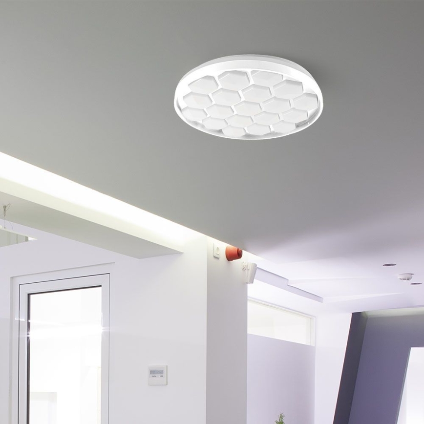 Светодиодный потолочный светильник с регулированием яркости LED/60W/230V 3000/4000/6500K диаметр 49 см + дистанционное управление