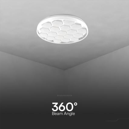 Светодиодный потолочный светильник с регулированием яркости LED/60W/230V 3000/4000/6500K диаметр 49 см + дистанционное управление