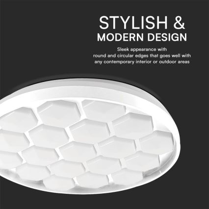 Светодиодный потолочный светильник с регулированием яркости LED/60W/230V 3000/4000/6500K диаметр 49 см + дистанционное управление
