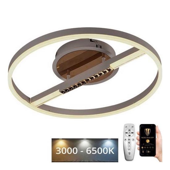 Светодиодный потолочный светильник с регулированием яркости LED/60W/230V 3000-6500K + дистанционное управление