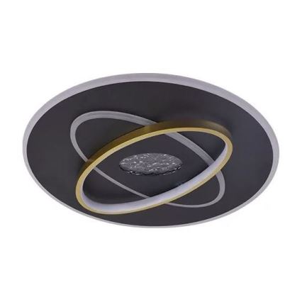 Светодиодный потолочный светильник с регулированием яркости LED/80W/230V 3000-6500K черный + дистанционное управление