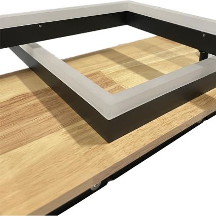 Светодиодный потолочный светильник с регулированием яркости LED/85W/230V 3000-6500K дуб + дистанционное управление