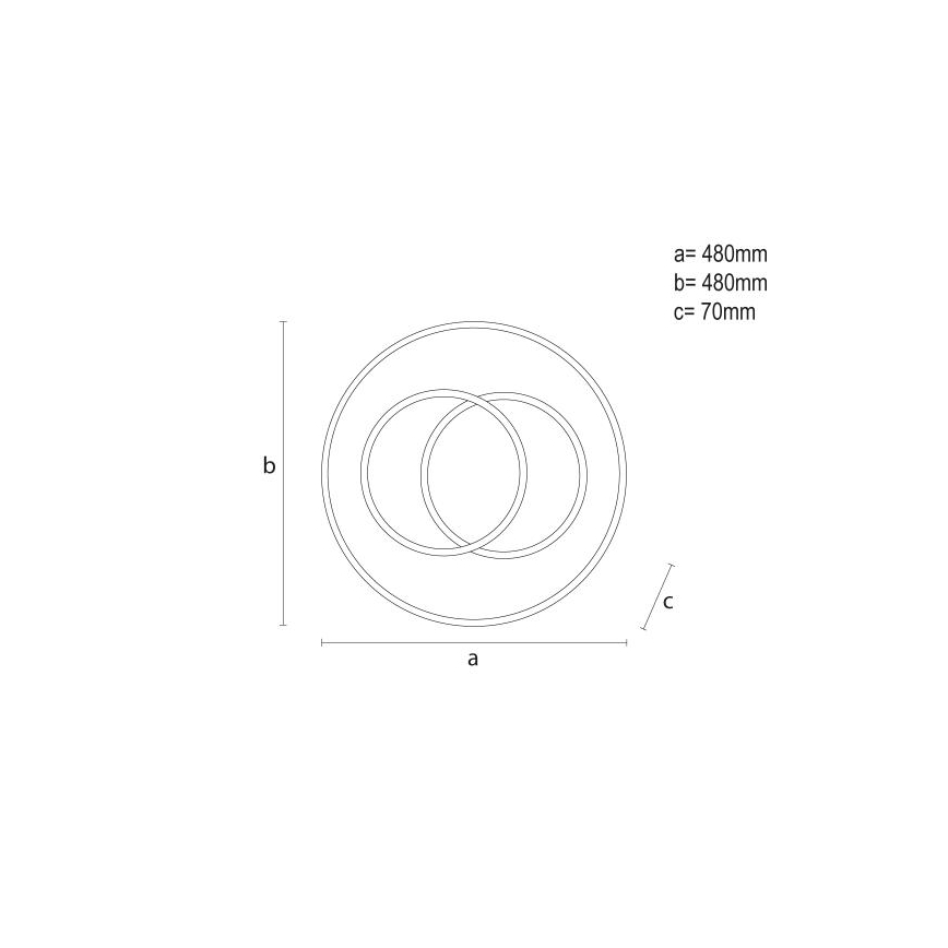Светодиодный потолочный светильник с регулированием яркости LED/85W/230V 3000-6500K + дистанционное управление